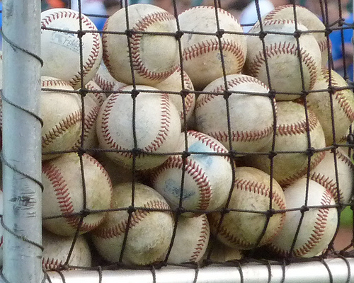 2 dozen used baseballs